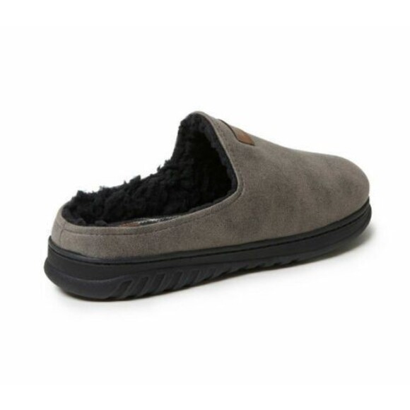 DF by Dearfoams Men's S 7-8  NWOB  Mountain Clog Slippers w Memory Foam Grey - Picture 3 of 8